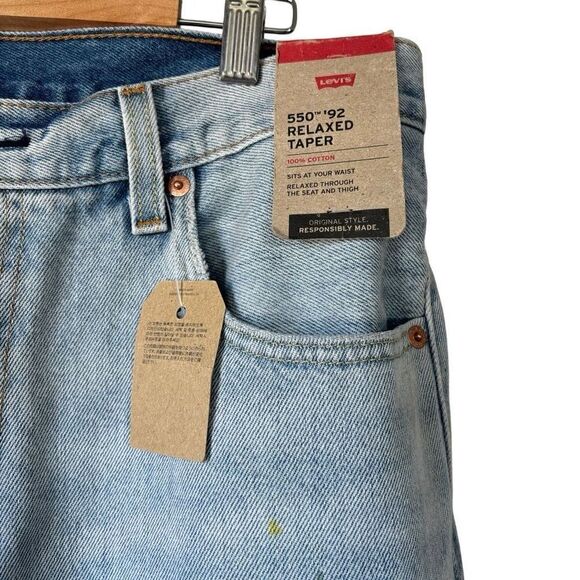 Levi’s 550 92 Relaxed Taper paint splatter Jeans Men’s 32/30 new - Picture 7 of 15